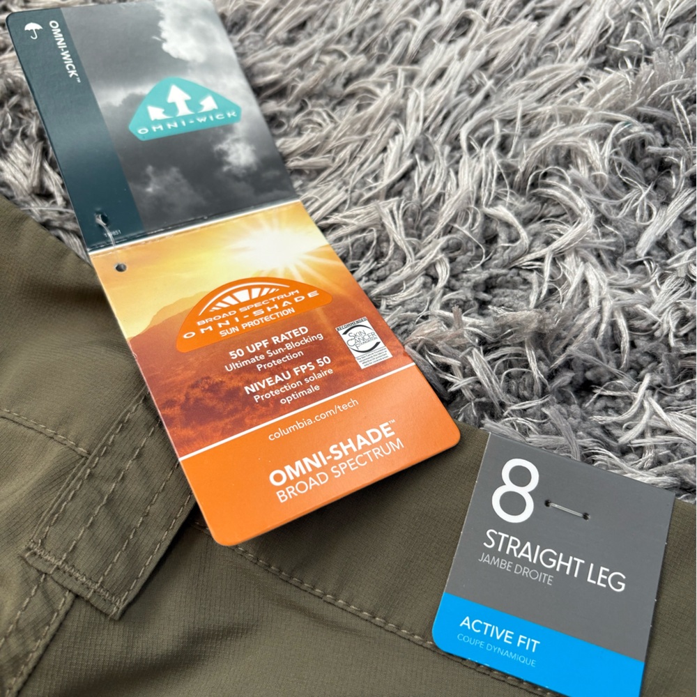 Columbia Women's Silver Ridge Utility Convertible Pants - Stone Green - Size 8 - Picture 16 of 16